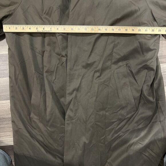 Ralph Lauren RN 21510 Brown Long Trench Over Coat Size 44L Mens - Picture 5 of 8